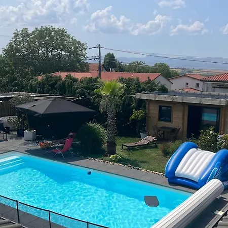Prázdninový dům 190m2 8 Pers Piscine Et Chalet Independant Beauregard-l'Eveque